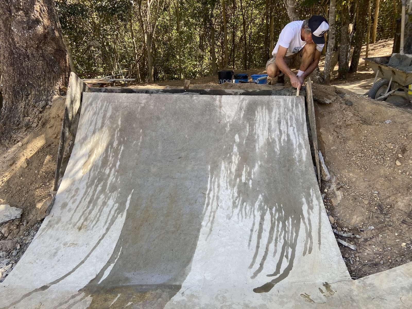 Transição do bowl recém-acabada